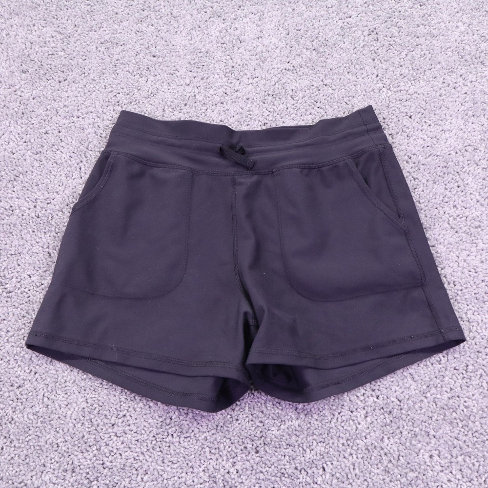 Old Navy Active Shorts Womens Large Black Powersoft Go-Dry High Rise Gym